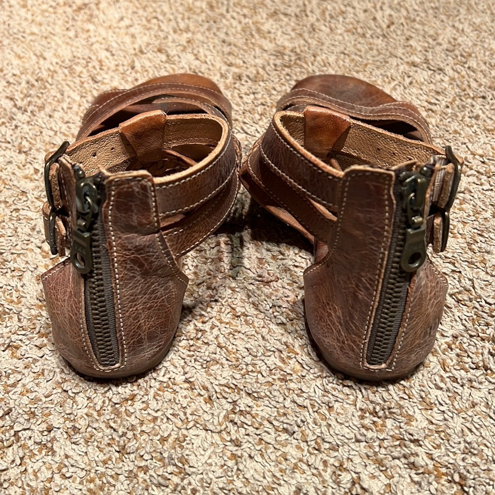 BED STU Capriana Strappy Leather Sandals Tan Mason - Picture 4 of 6